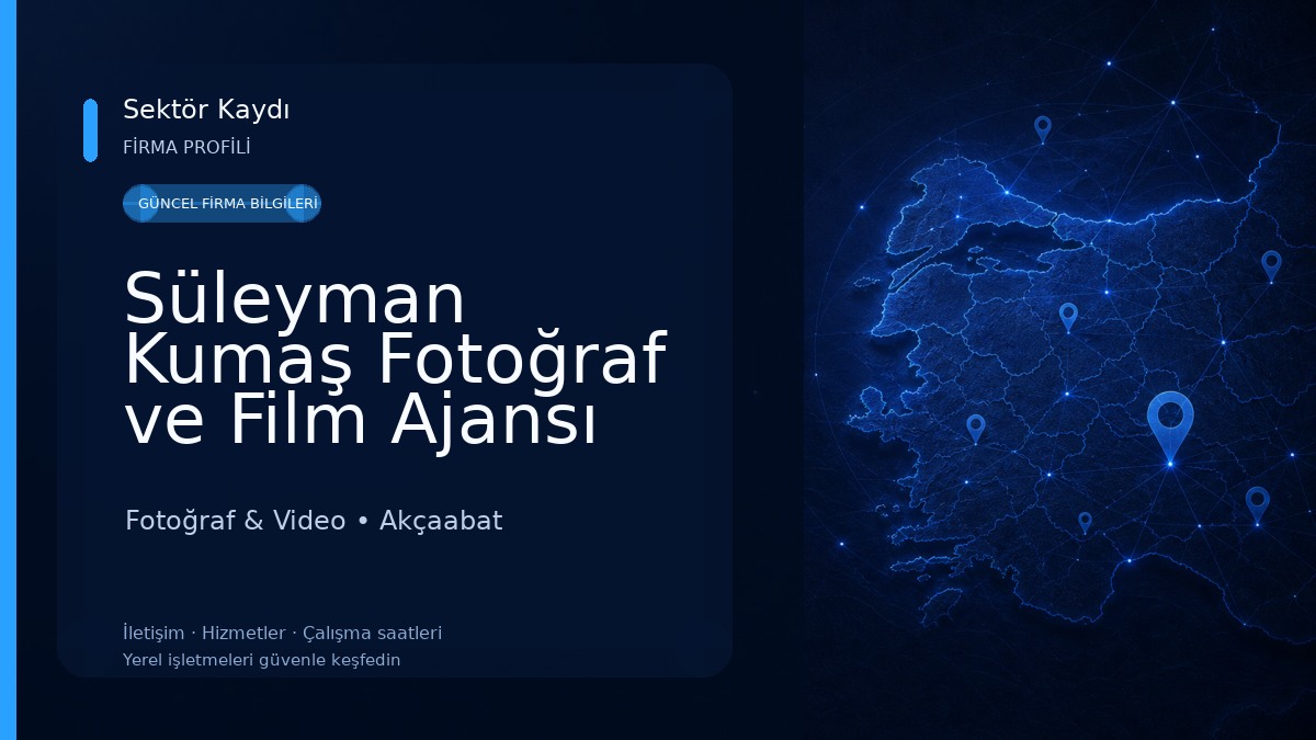 Süleyman Kumaş Fotoğraf ve Film Ajansı Fotoğraf & Video