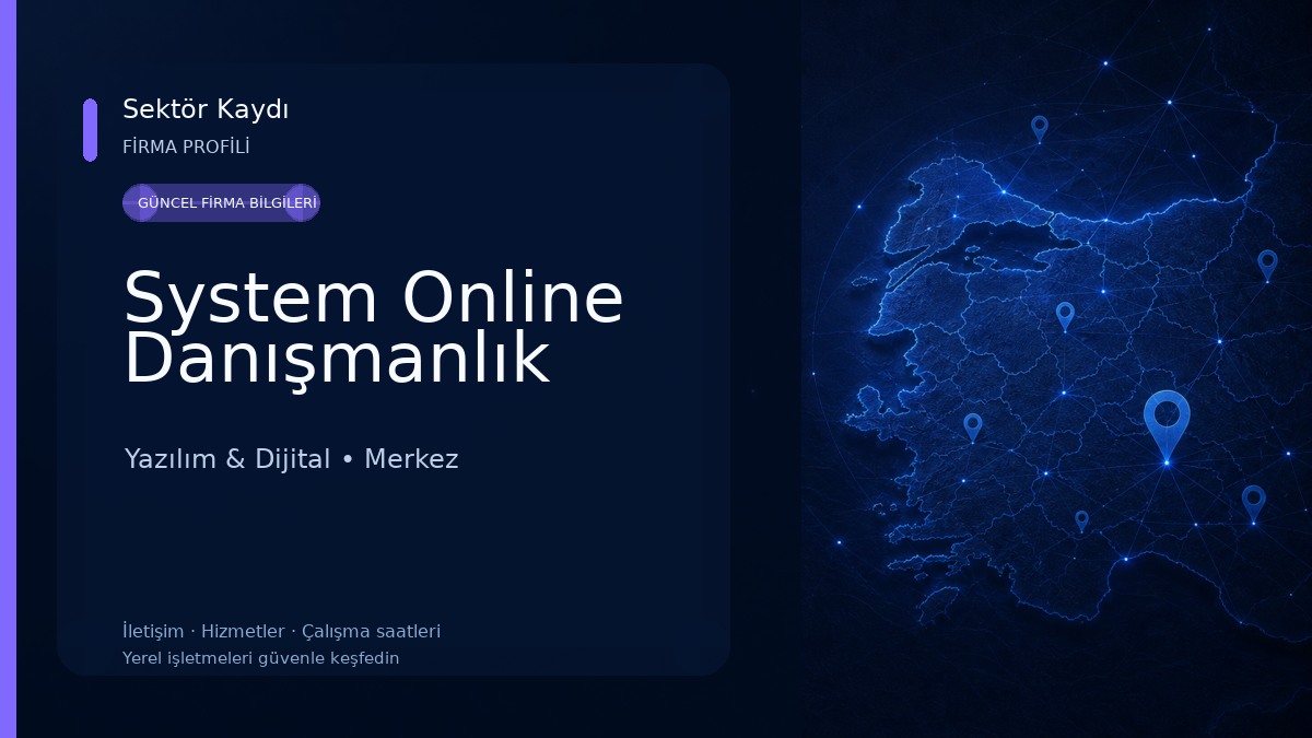 System Online Danışmanlık Yazılım & Dijital