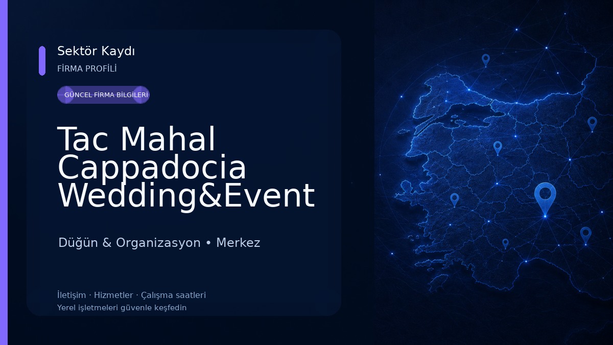 Tac Mahal Cappadocia Wedding&Event Düğün & Organizasyon