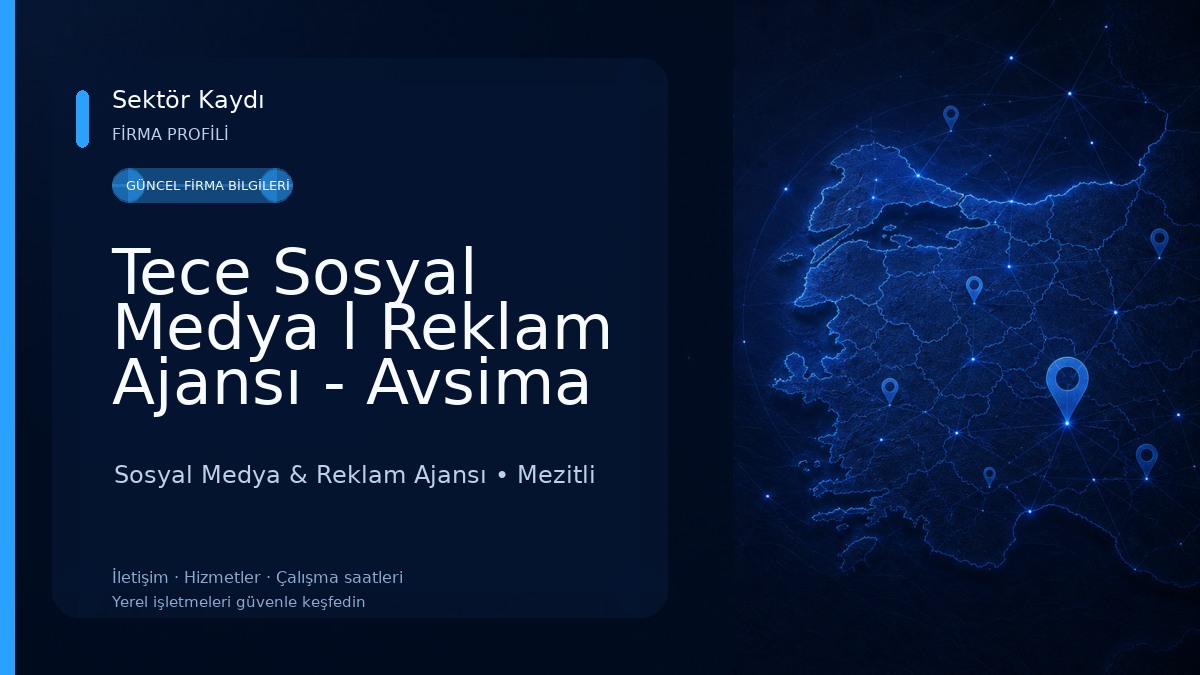 Tece Sosyal Medya l Reklam Ajansı - Avsima Sosyal Medya & Reklam Ajansı