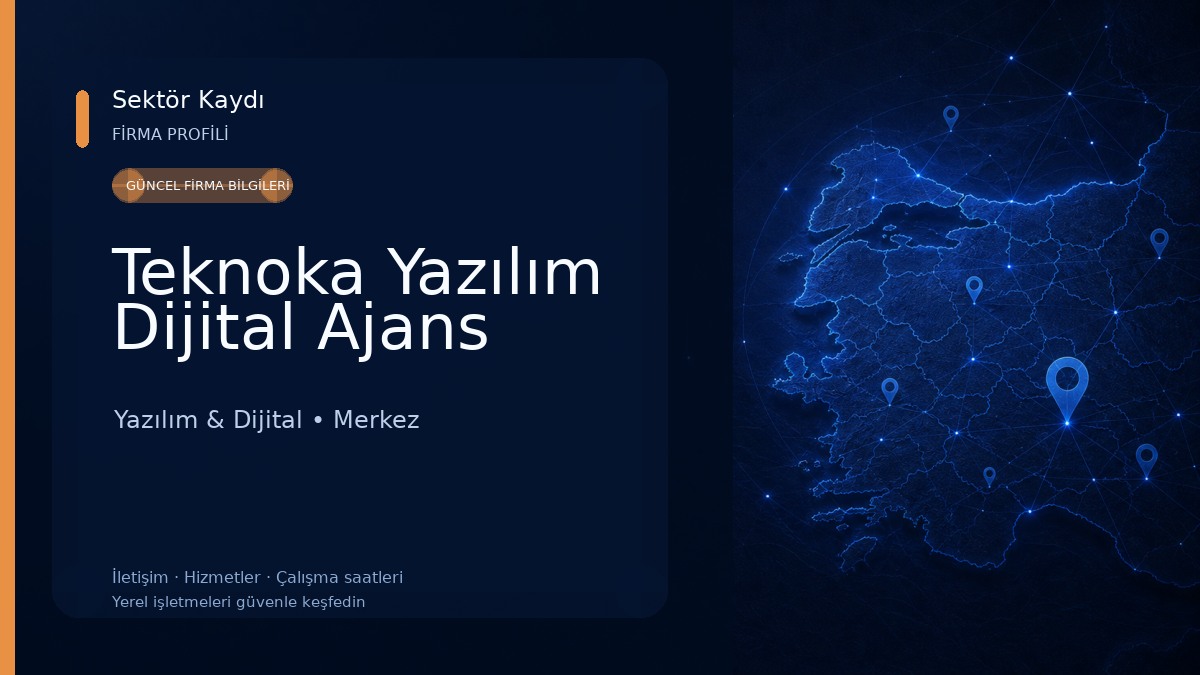 Teknoka Yazılım Dijital Ajans Yazılım & Dijital