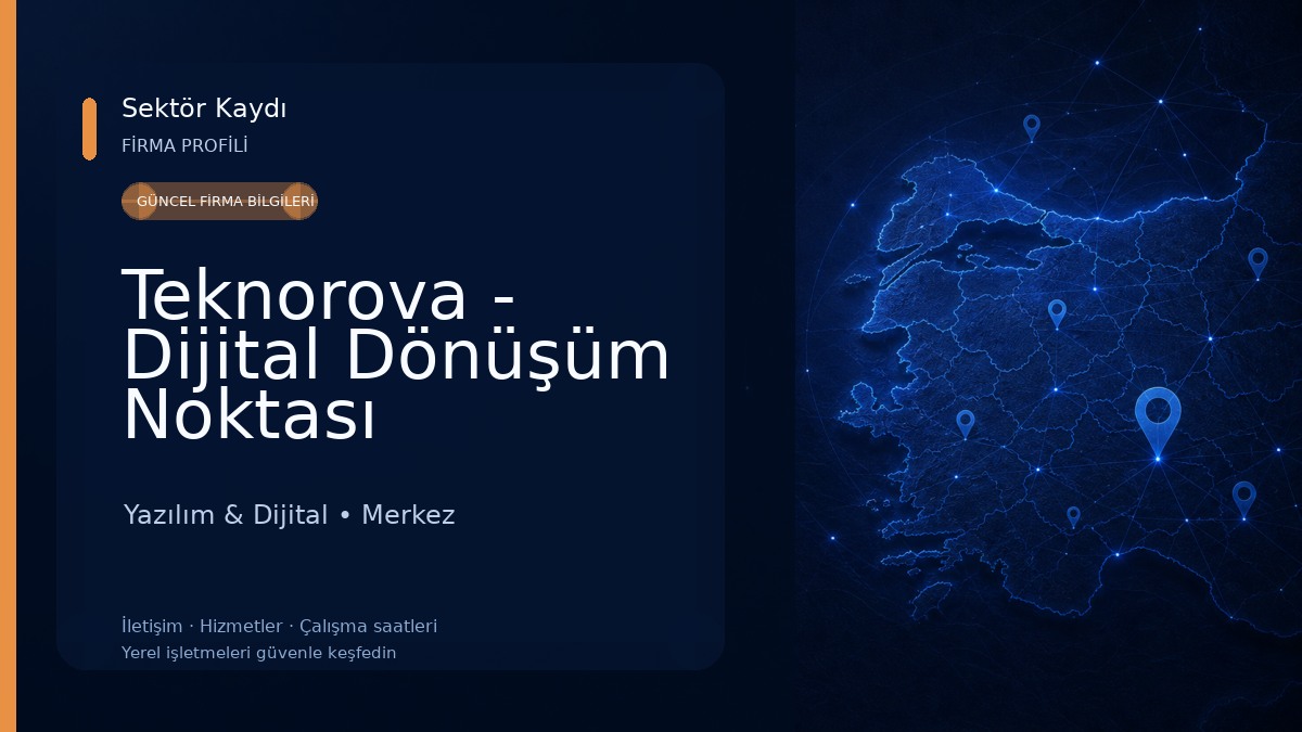 Teknorova - Dijital Dönüşüm Noktası 