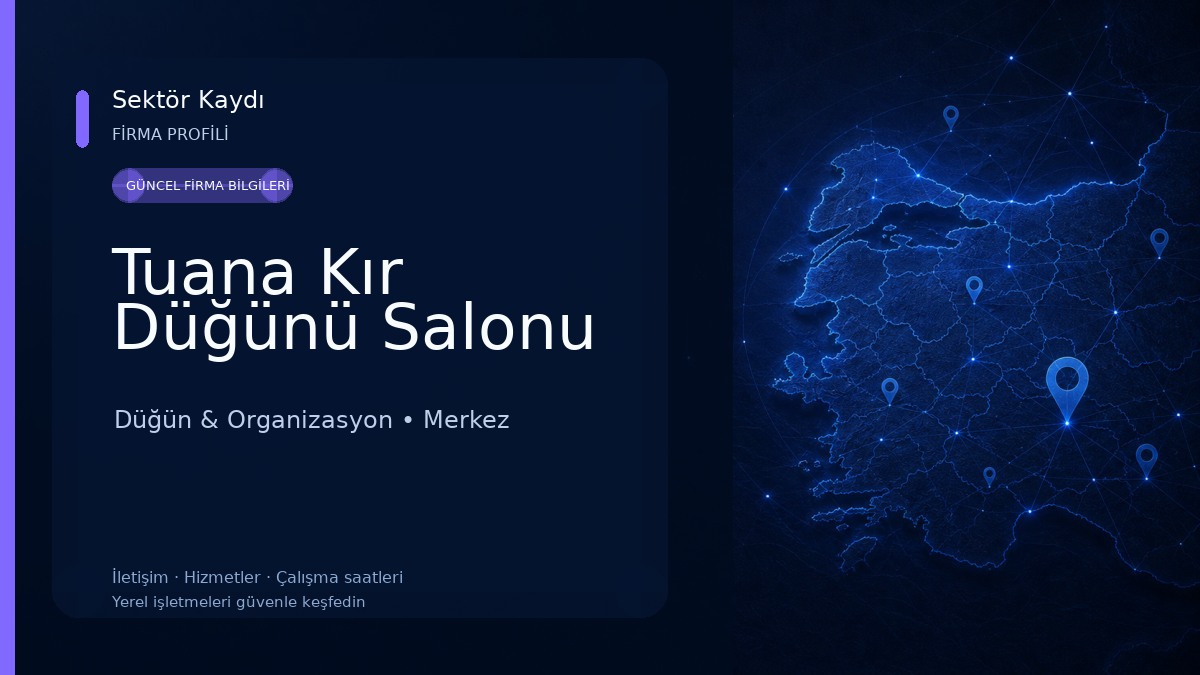 Tuana Kır Düğünü Salonu Düğün & Organizasyon