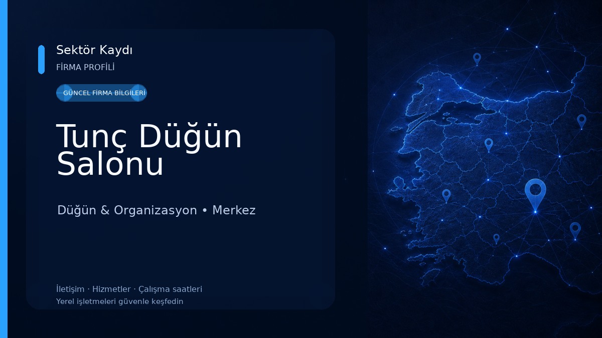 Tunç Düğün Salonu Düğün & Organizasyon
