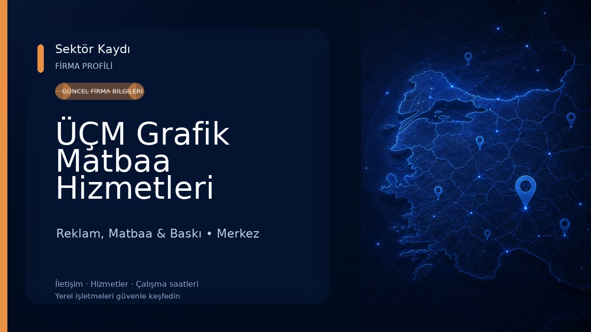 ÜÇM Grafik Matbaa Hizmetleri 
