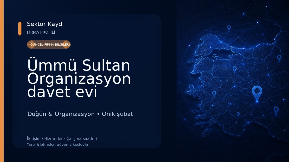 Ümmü Sultan Organizasyon davet evi Düğün & Organizasyon