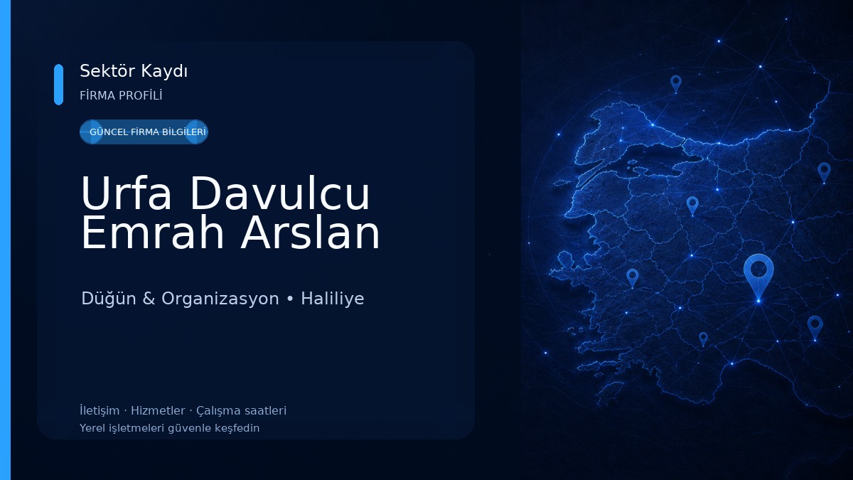 Urfa Davulcu Emrah Arslan Düğün & Organizasyon