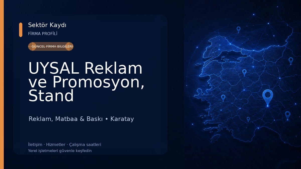UYSAL Reklam ve Promosyon, Stand Reklam, Matbaa & Baskı