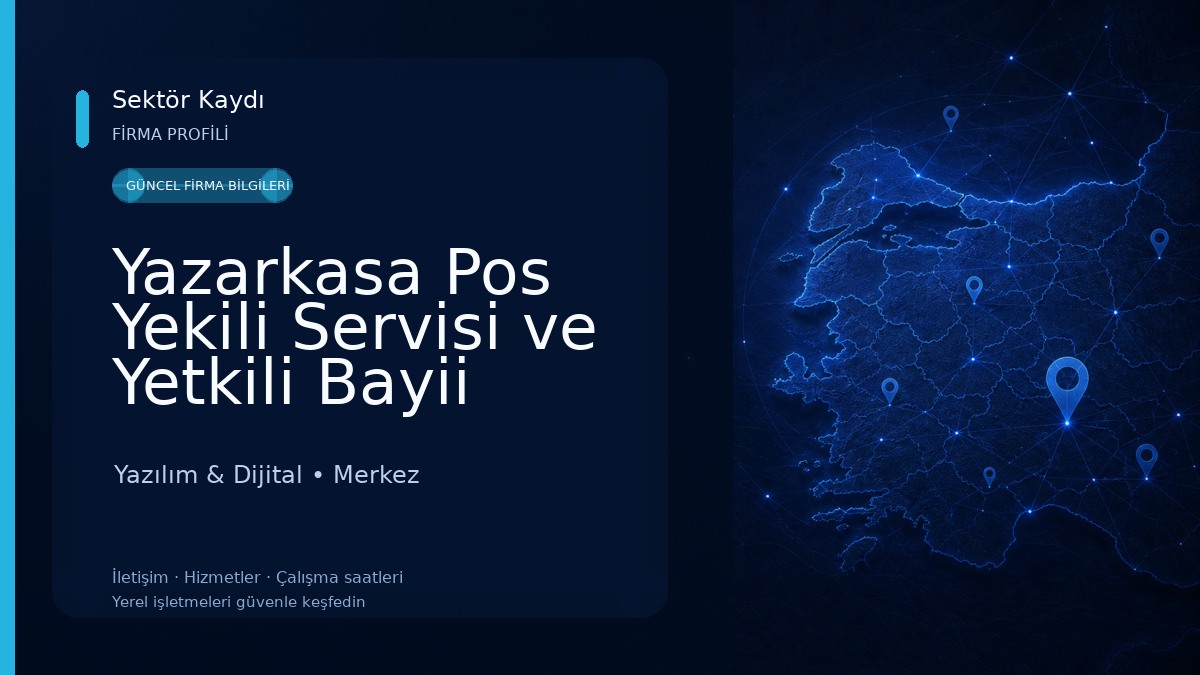 Yazarkasa Pos Yekili Servisi ve Yetkili Bayii Hugin - Paygo - inPos YÜKERİ ELEKTRONİK NEVSEHİR Yazılım & Dijital