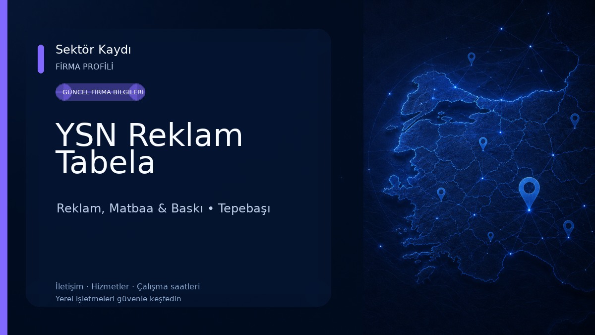 YSN Reklam Tabela Reklam, Matbaa & Baskı