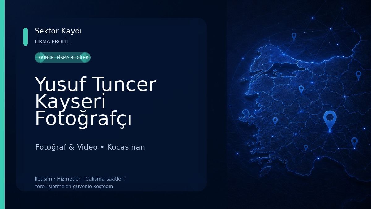 Yusuf Tuncer Kayseri Fotoğrafçı 