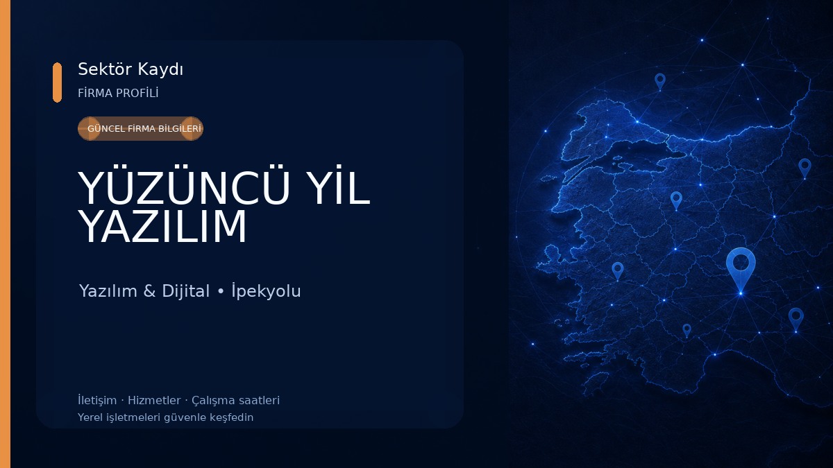 YÜZÜNCÜ YİL YAZILIM Yazılım & Dijital