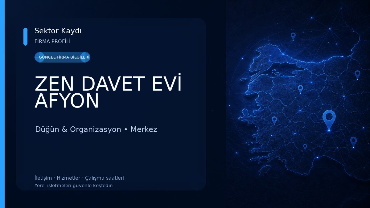 ZEN DAVET EVİ AFYON Düğün & Organizasyon