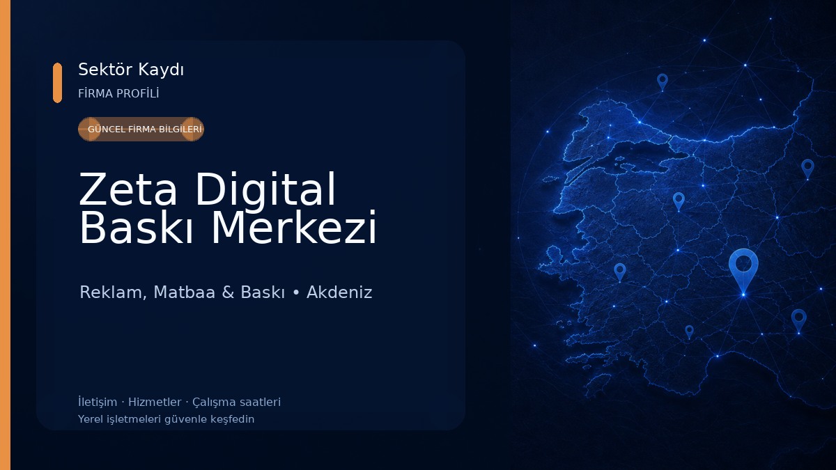 Zeta Digital Baskı Merkezi Reklam, Matbaa & Baskı