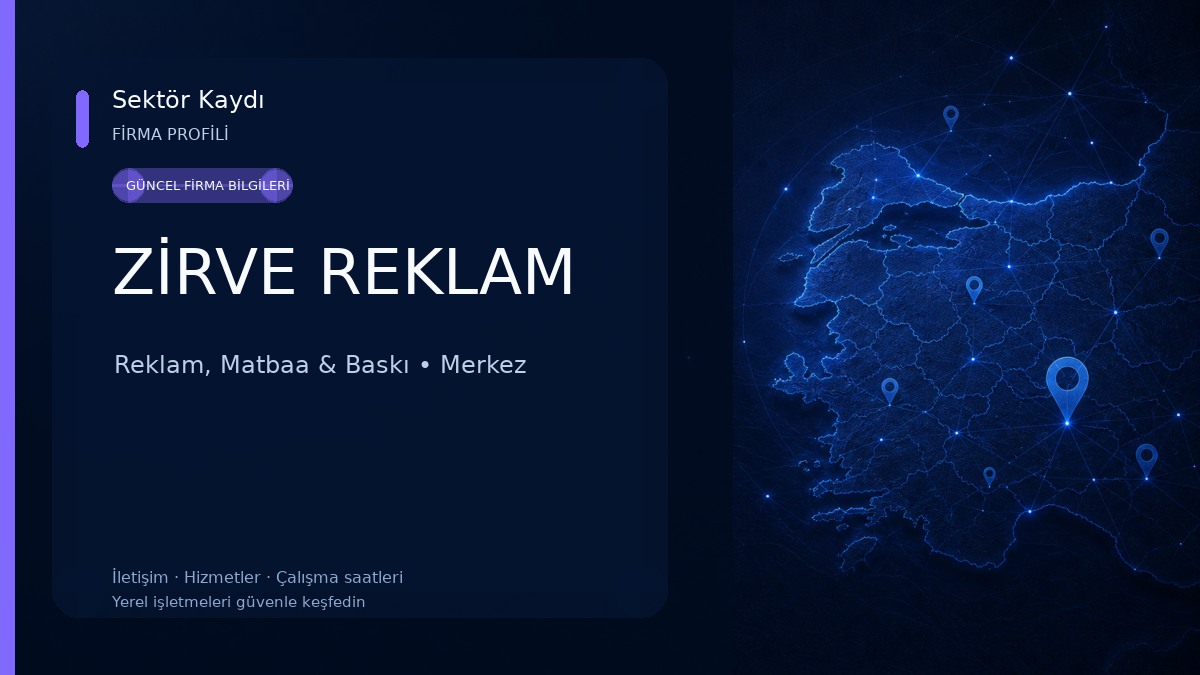 ZİRVE REKLAM Reklam, Matbaa & Baskı